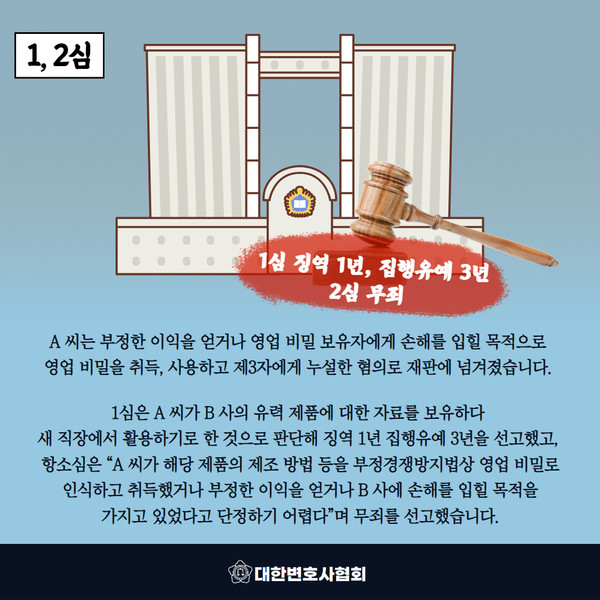 [대법원 판결] NDA 체결한 직원이 제품 제조방법 찍어뒀다가 이직한 뒤 활용하면, “영업 비밀 누설 행위”