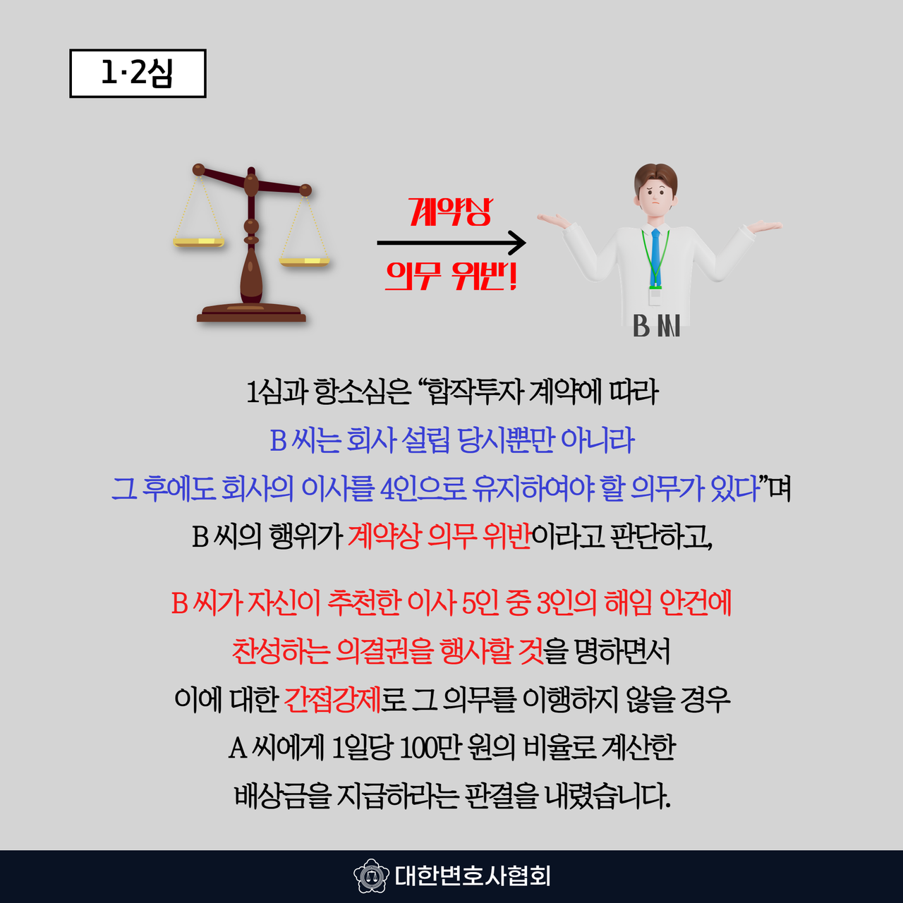 [대법원 판결] ‘의결권 구속 약정’ 위반하여 이사를 선임한 경우, 해임 요구받으면 거절 못 해